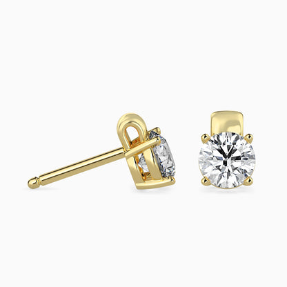 Flit Diamond Solitaire Earring Yellow Gold