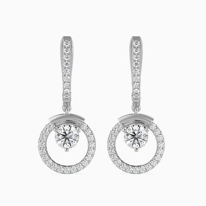 Clio Diamond Solitaire Earring Platinum