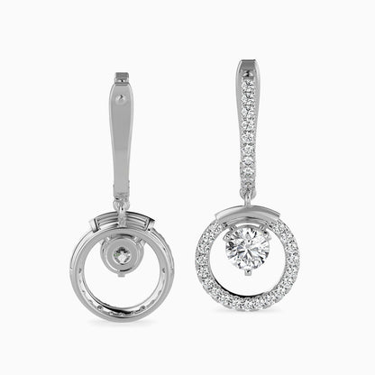 Clio Diamond Solitaire Earring Platinum