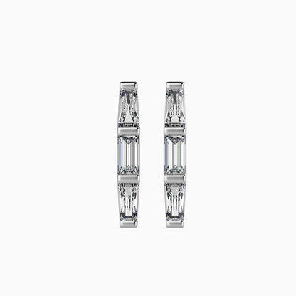 Hera Diamond Solitaire Earring Platinum