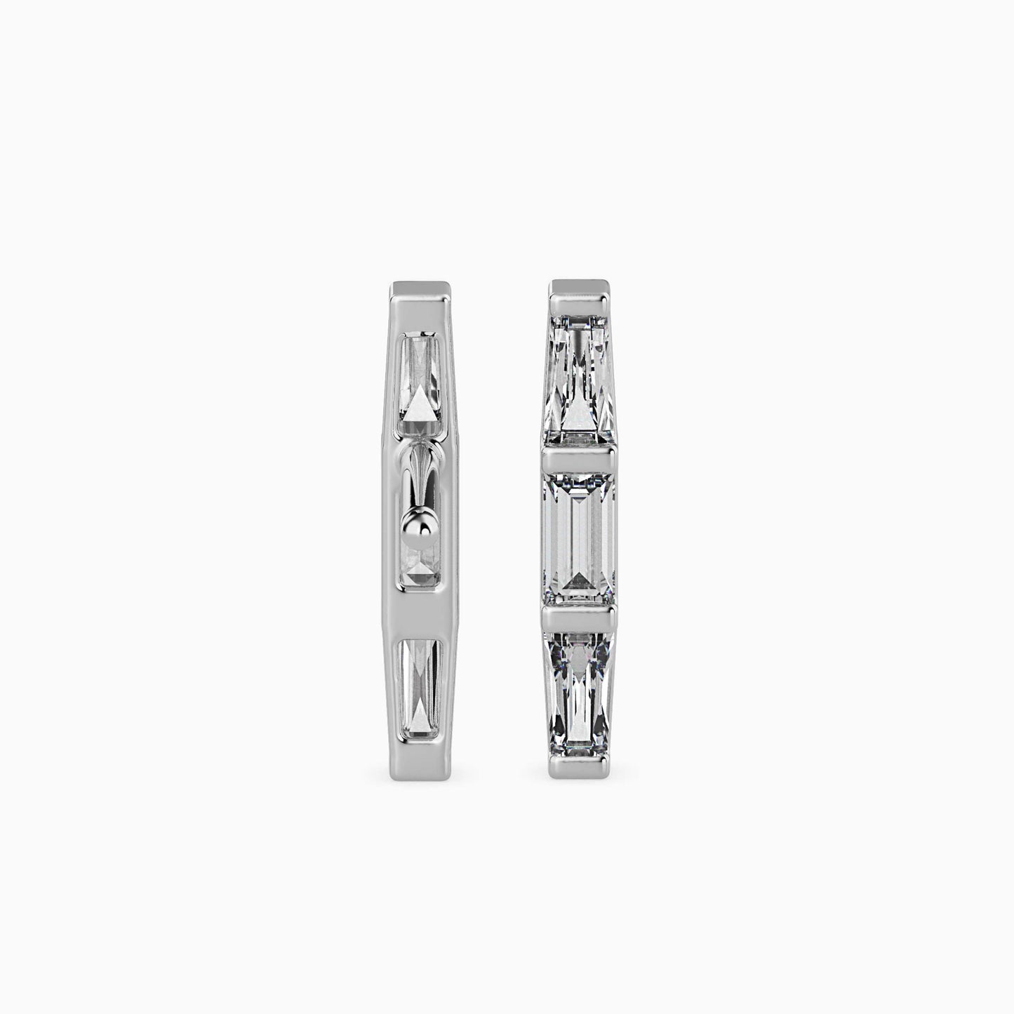 Hera Diamond Solitaire Earring Platinum