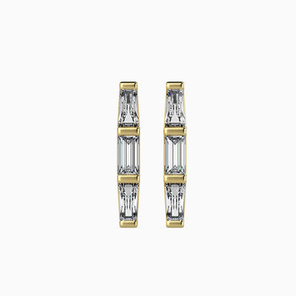 Hera Diamond Solitaire Earring Yellow Gold