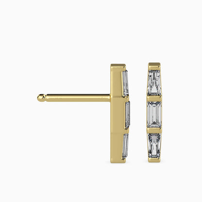 Hera Diamond Solitaire Earring Yellow Gold