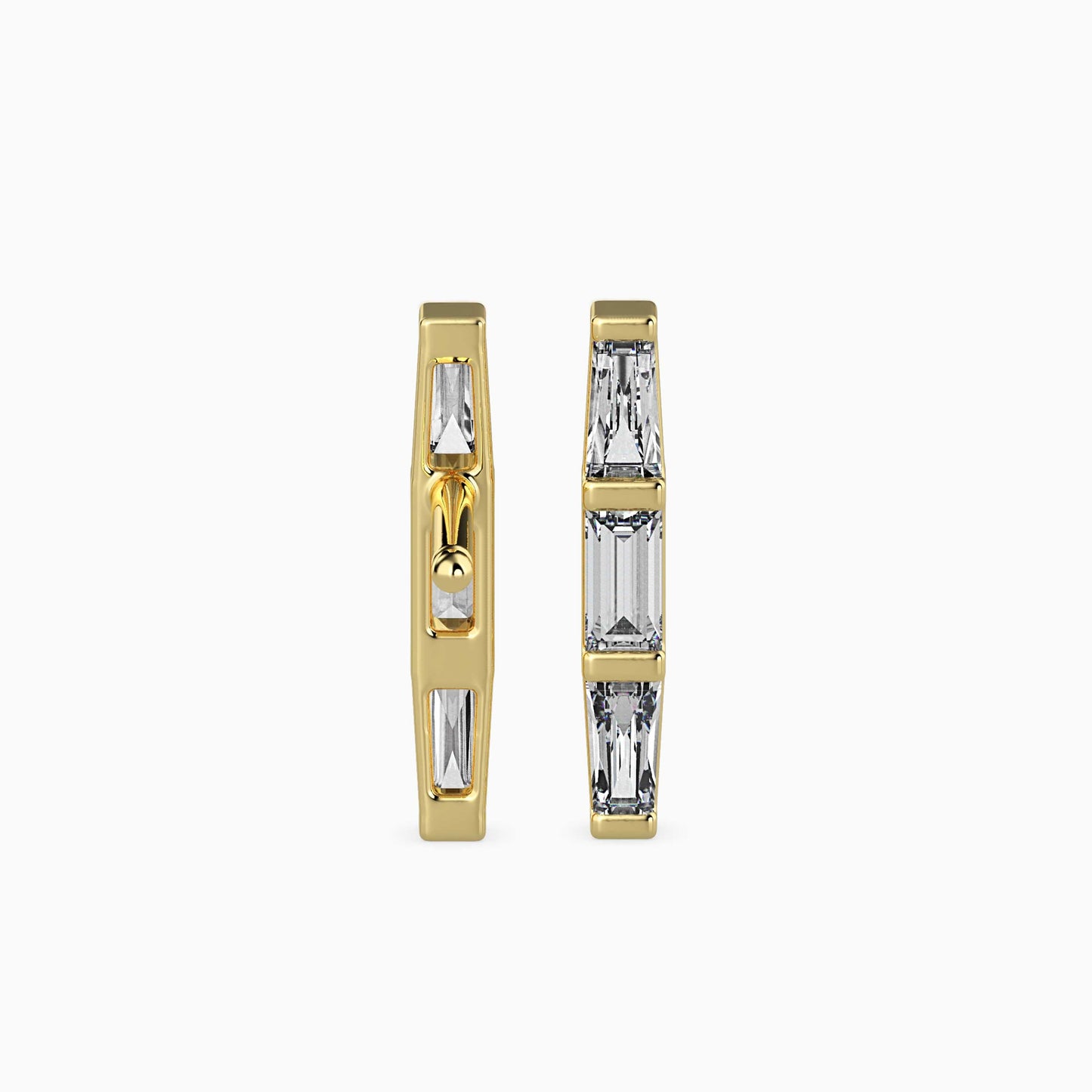 Hera Diamond Solitaire Earring Yellow Gold