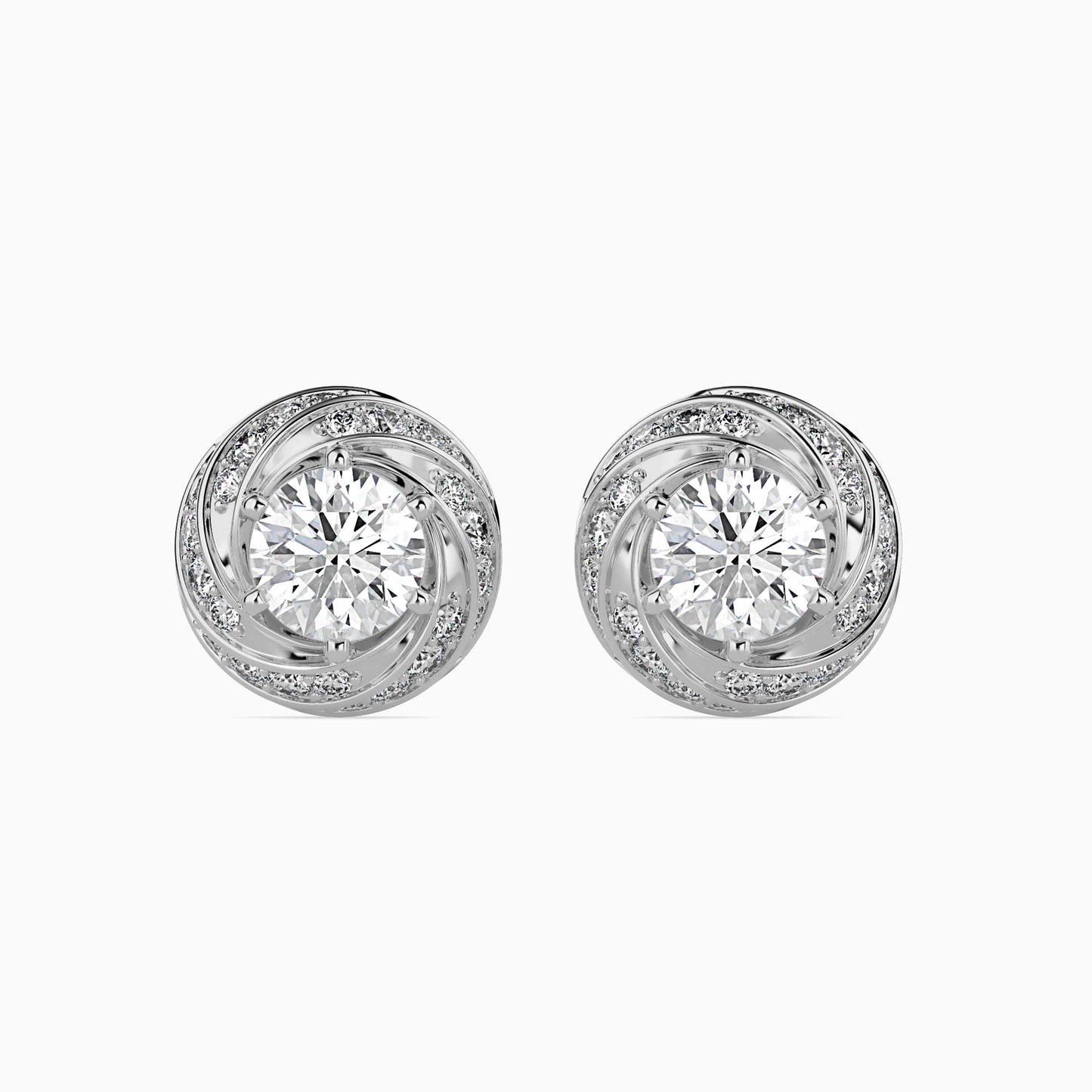 Heavenly Gem Solitaire Earring Platinum