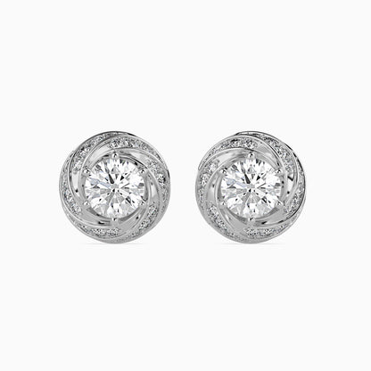 Heavenly Gem Solitaire Earring Platinum