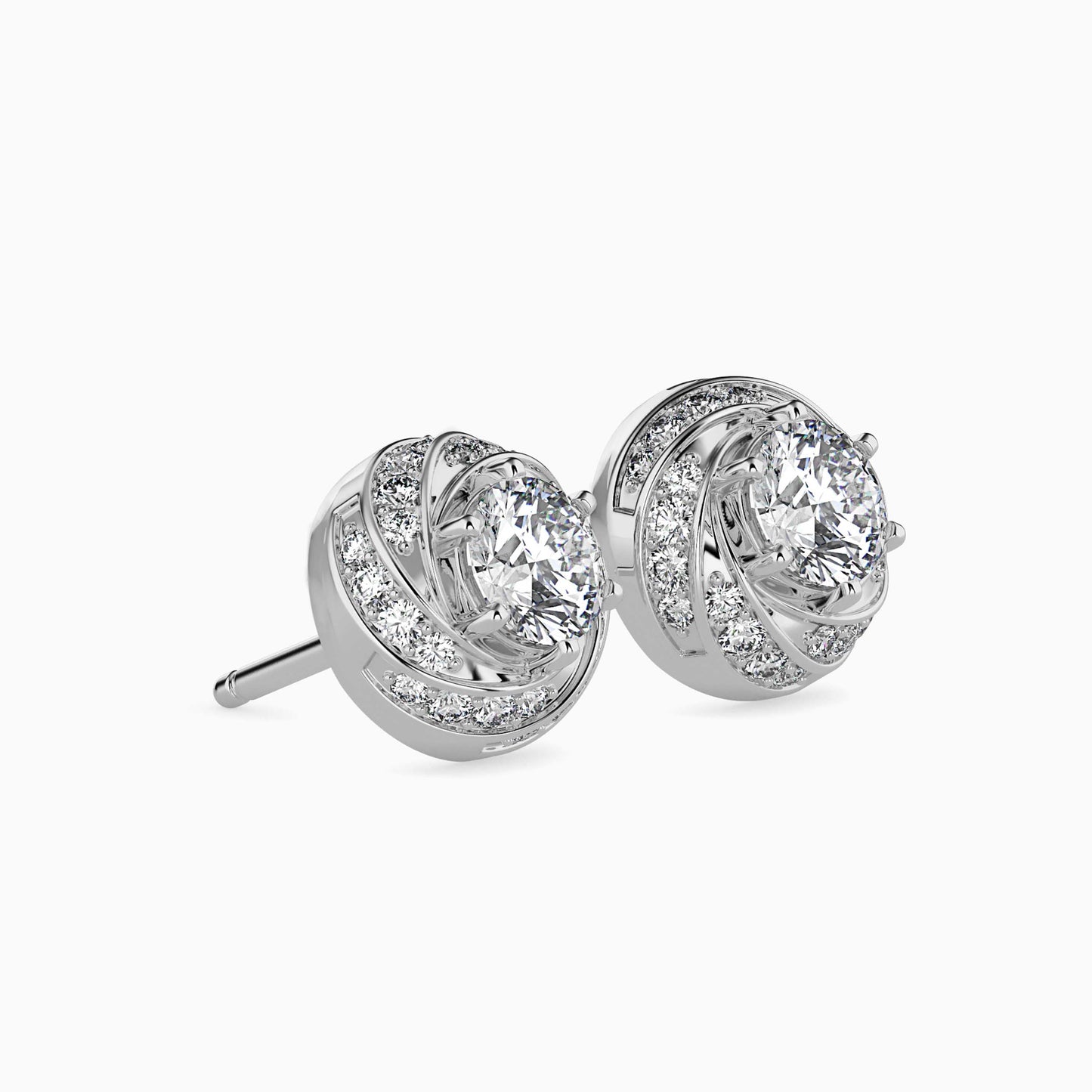 Heavenly Gem Solitaire Earring Platinum