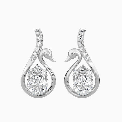 Carlota Diamond Solitaire Earring White Gold