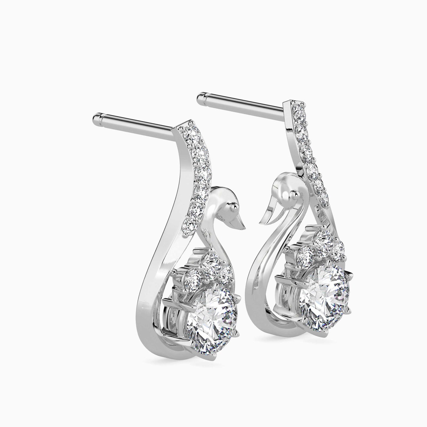 Carlota Diamond Solitaire Earring White Gold