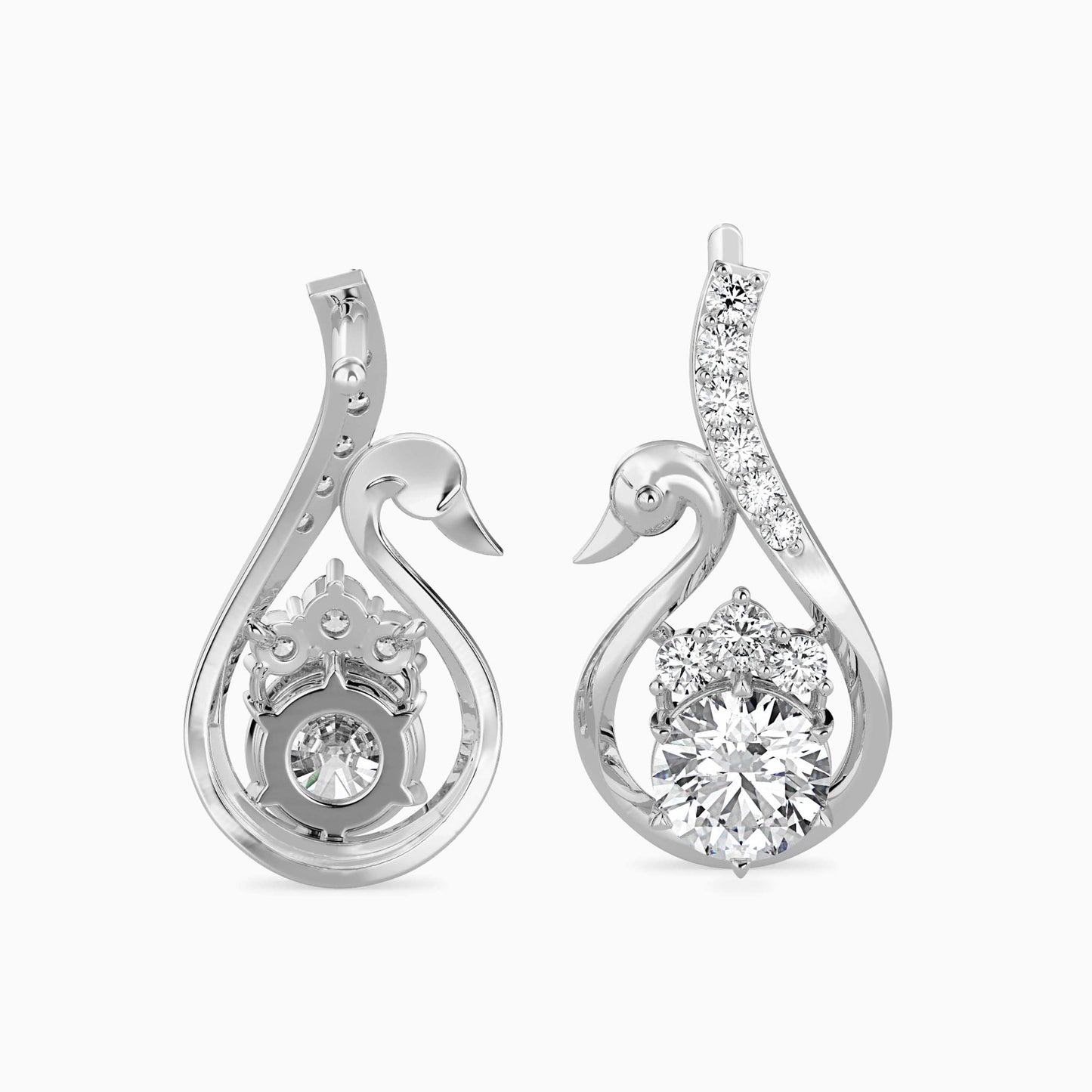 Carlota Diamond Solitaire Earring White Gold