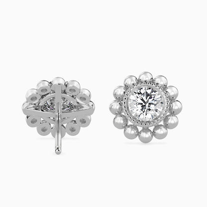 Soliste Diamond Solitaire Earring Platinum