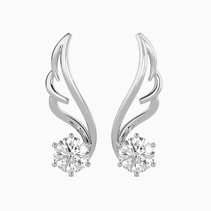 Orville Diamond Solitaire Earring White Gold