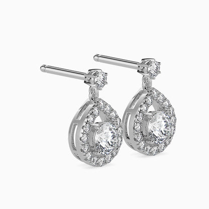 Potts Diamond Solitaire Earring White Gold