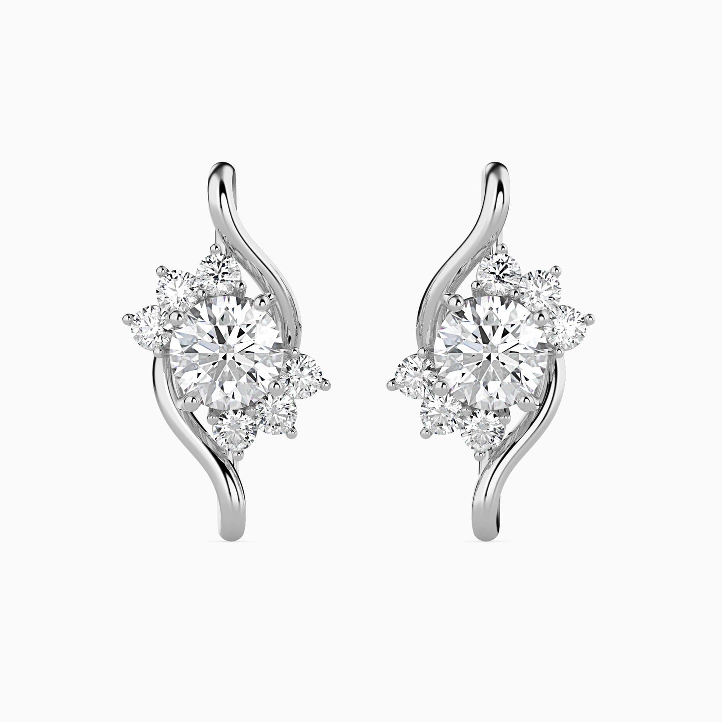 Soren Solitaire Diamond Earring White Gold