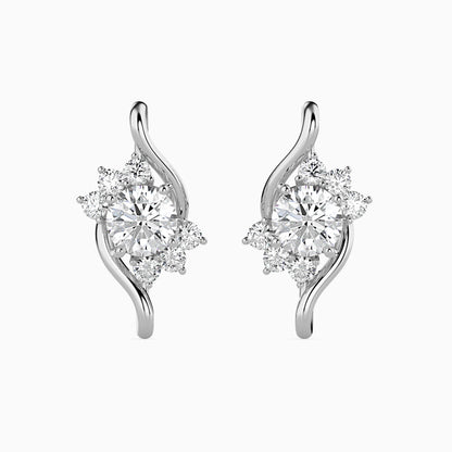 Soren Solitaire Diamond Earring White Gold