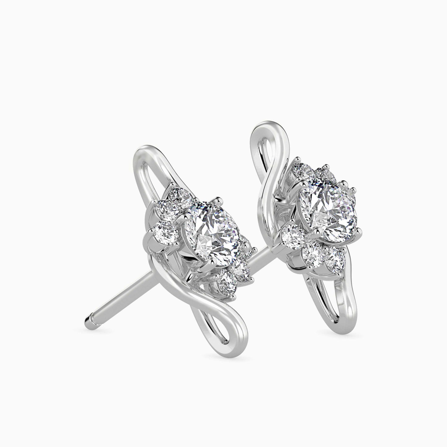 Soren Solitaire Diamond Earring White Gold