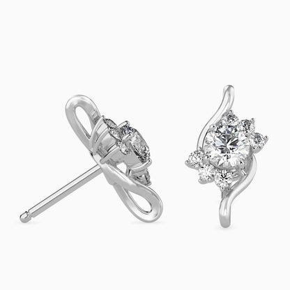 Soren Solitaire Diamond Earring White Gold