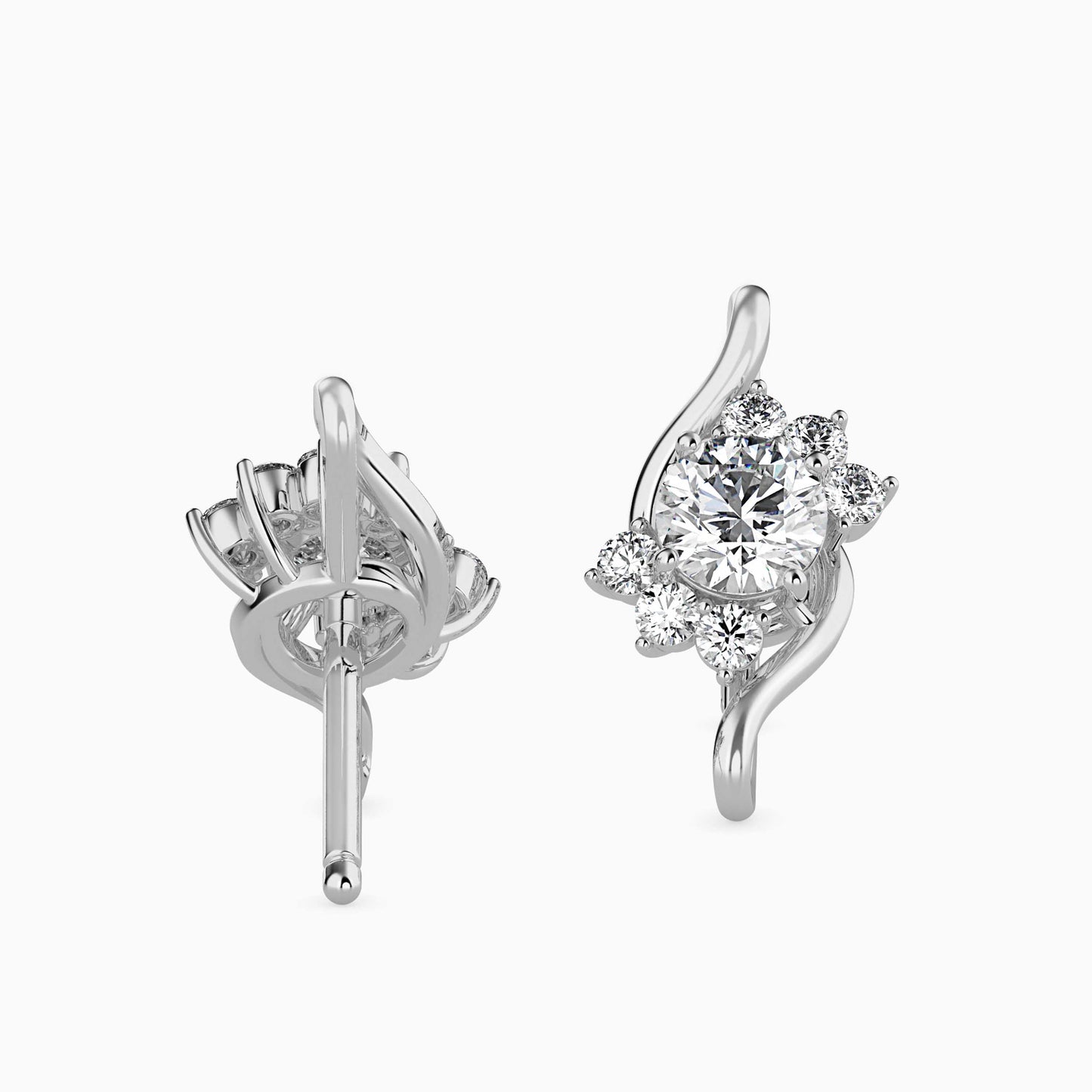 Soren Solitaire Diamond Earring White Gold