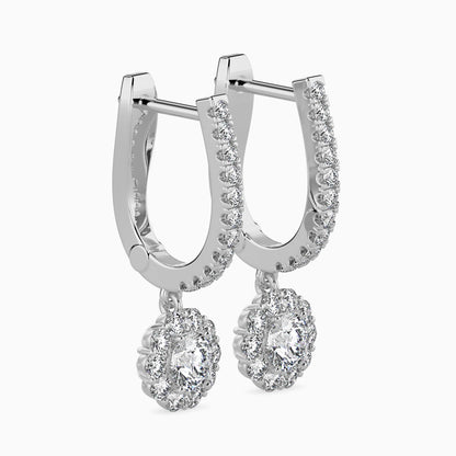 Nestor Diamond Solitaire Earring Platinum