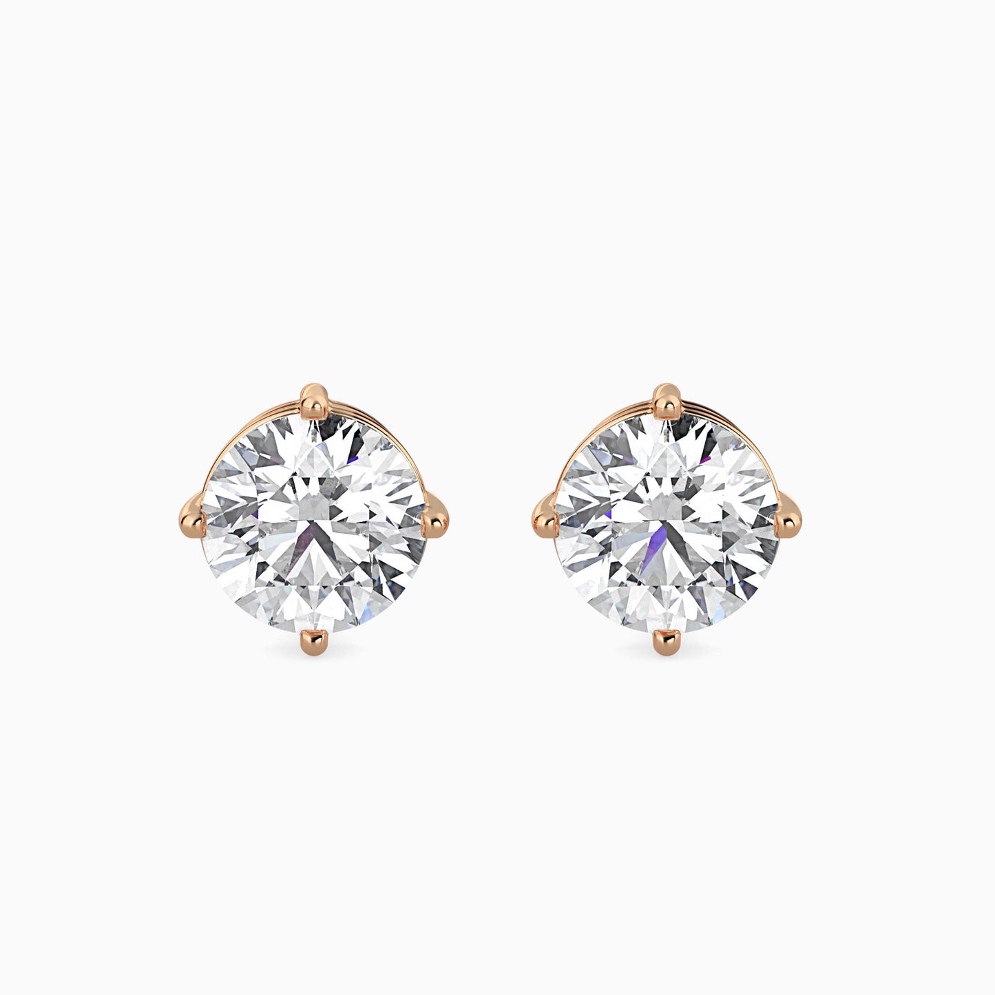 Brilliance Blooms Diamond Earring Rose Gold