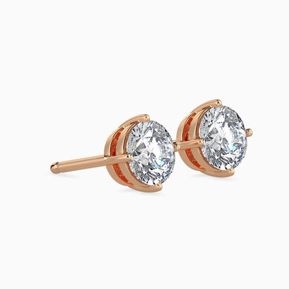 Brilliance Blooms Diamond Earring Rose Gold