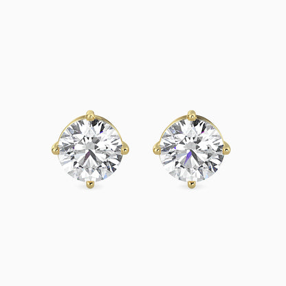 Brilliance Blooms Diamond Earring Yellow Gold