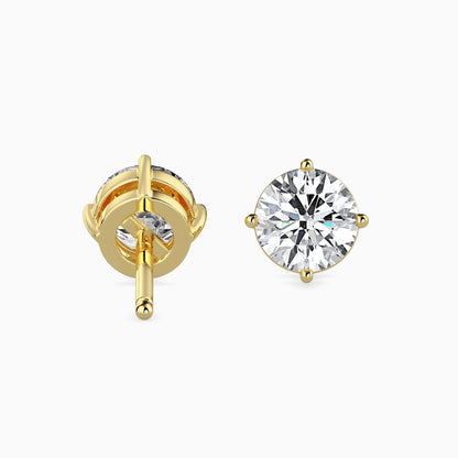 Brilliance Blooms Diamond Earring Yellow Gold