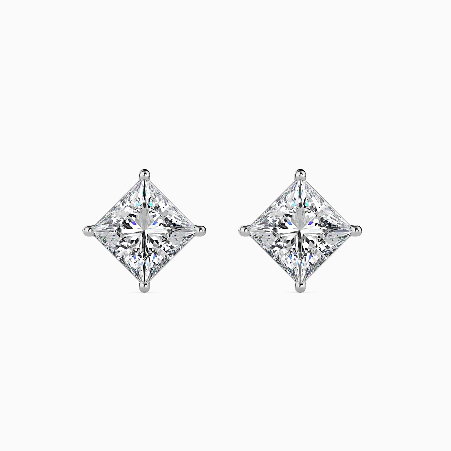 Eternal Elegance Solitaire Earring White Gold