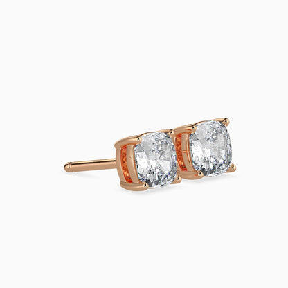 Shimmering Moondrops Diamond Earring Rose Gold