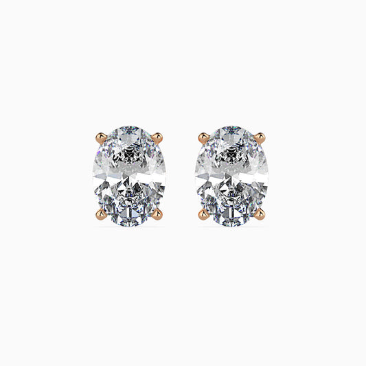 Enchanted Eclipses Solitaire Earring Rose Gold