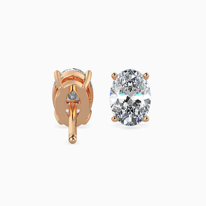 Enchanted Eclipses Solitaire Earring Rose Gold