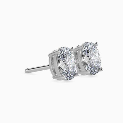 Enchanted Eclipses Solitaire Earring White Gold