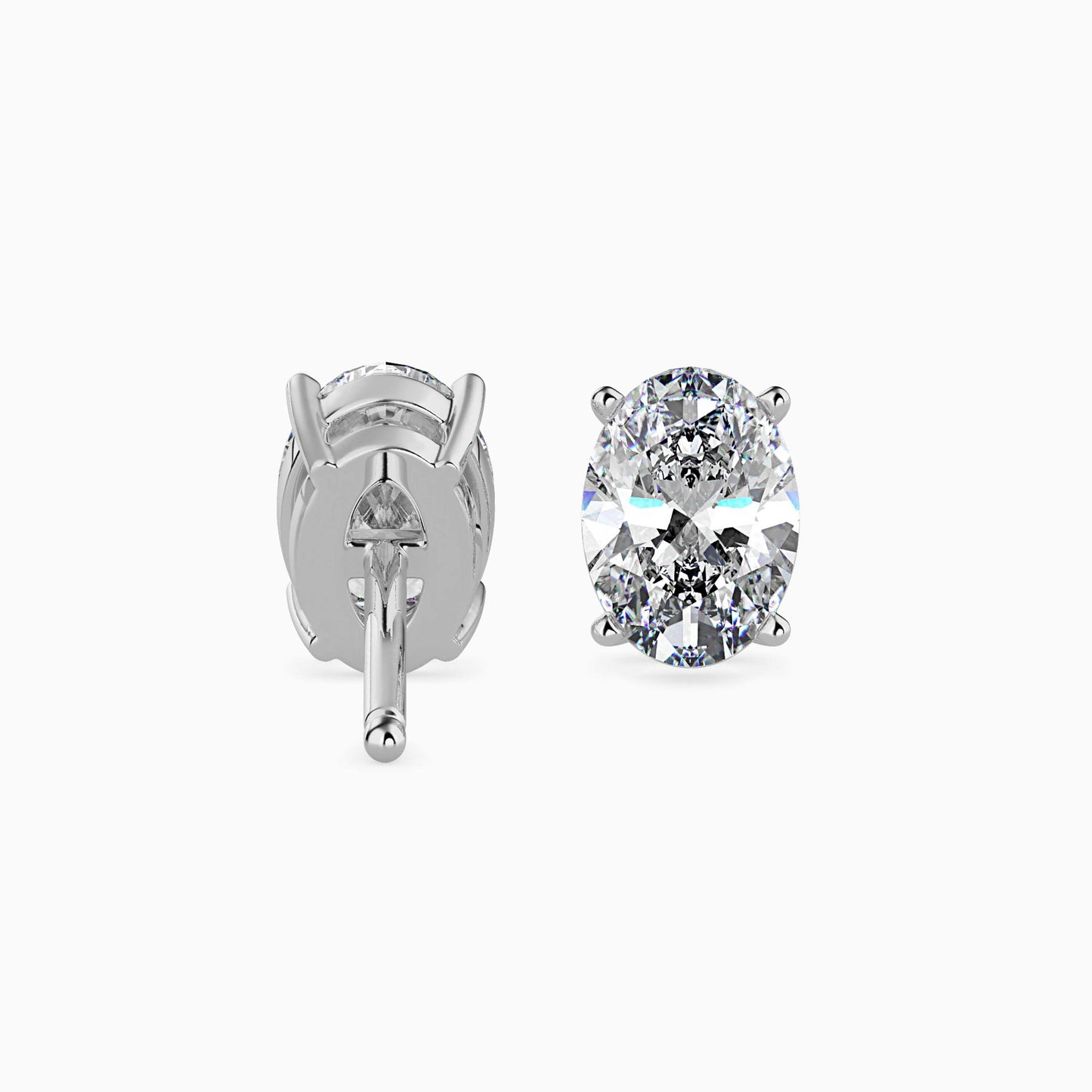 Enchanted Eclipses Solitaire Earring White Gold