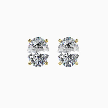 Enchanted Eclipses Solitaire Earring Yellow  Gold