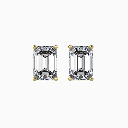 Exquisite Embers Solitaire Earring Yellow  Gold