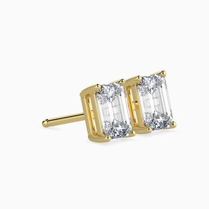 Exquisite Embers Solitaire Earring Yellow  Gold