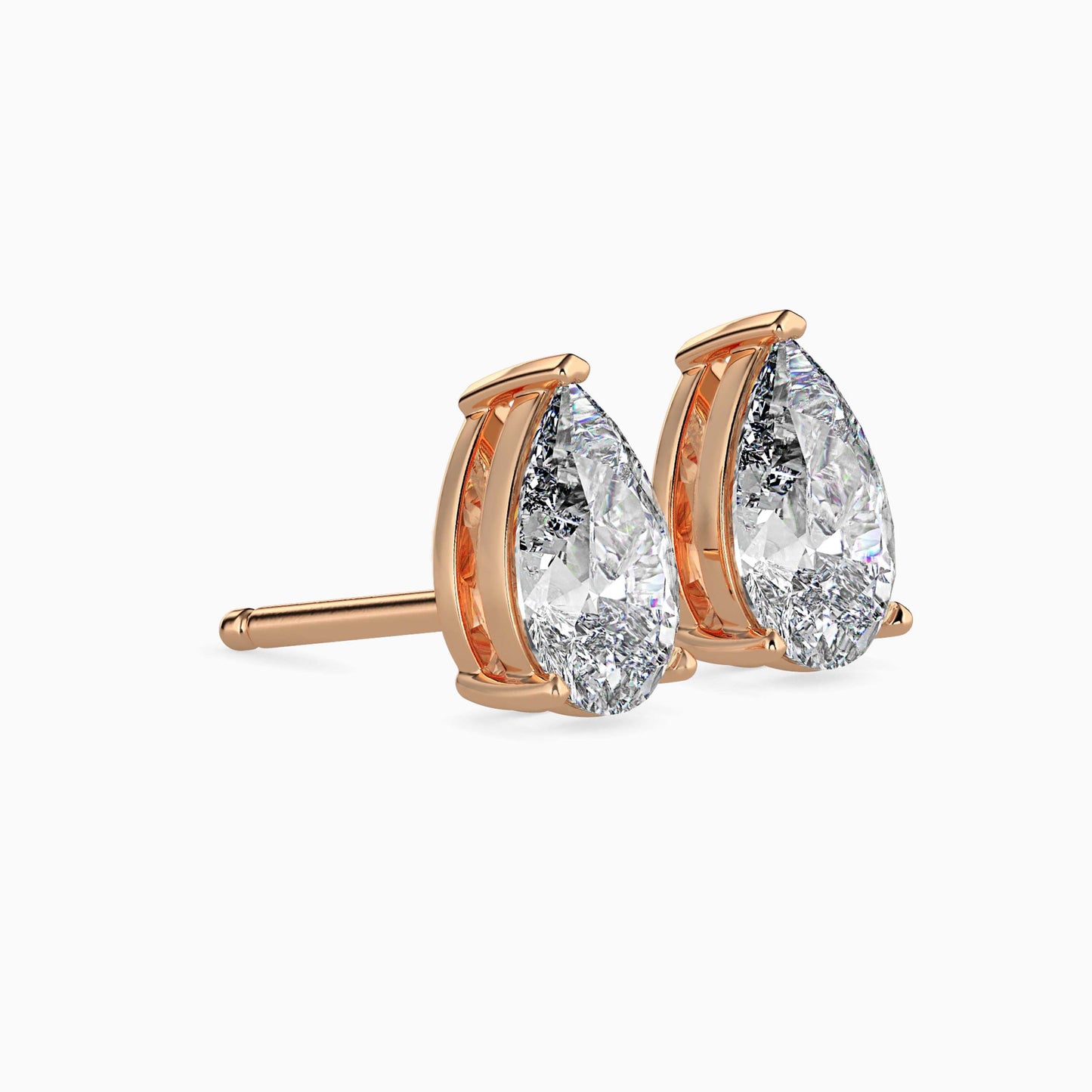 Dazzling Drops Solitaire Earring Rose Gold