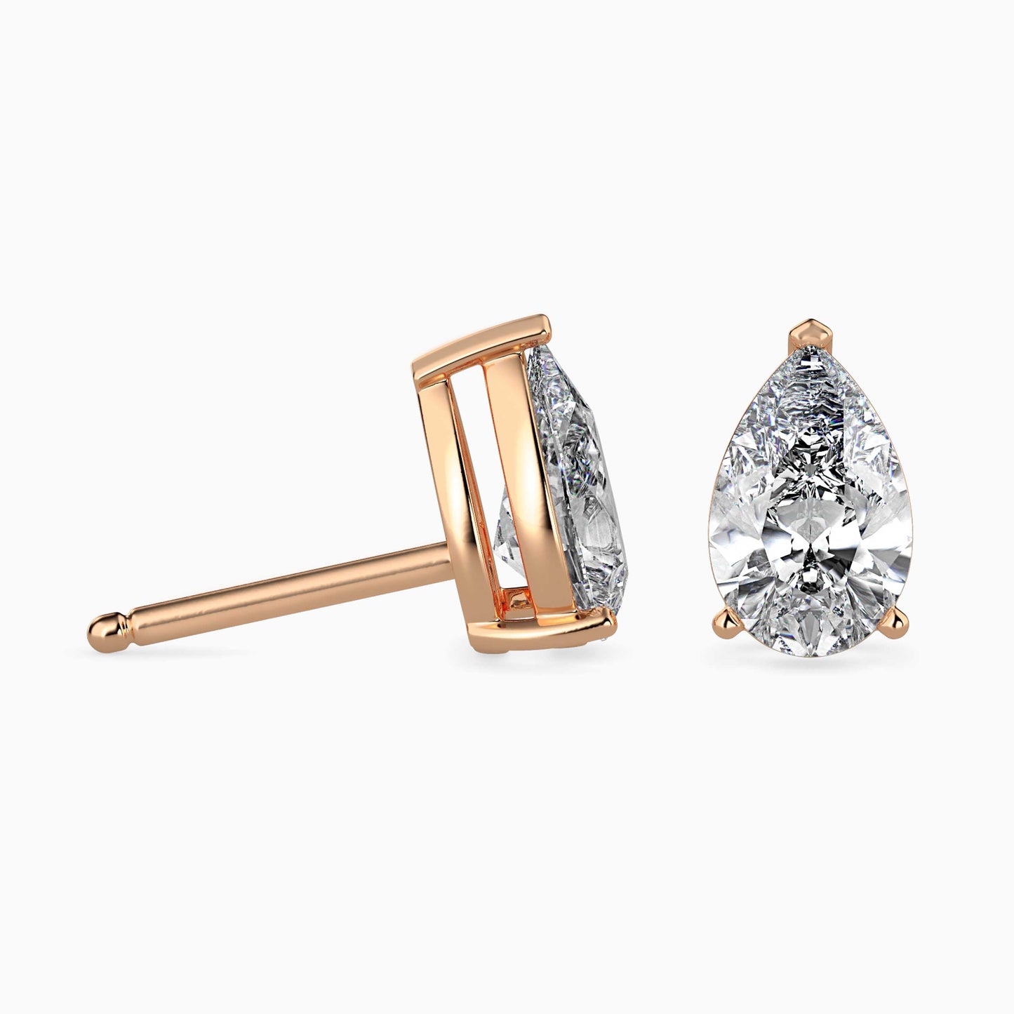 Dazzling Drops Solitaire Earring Rose Gold