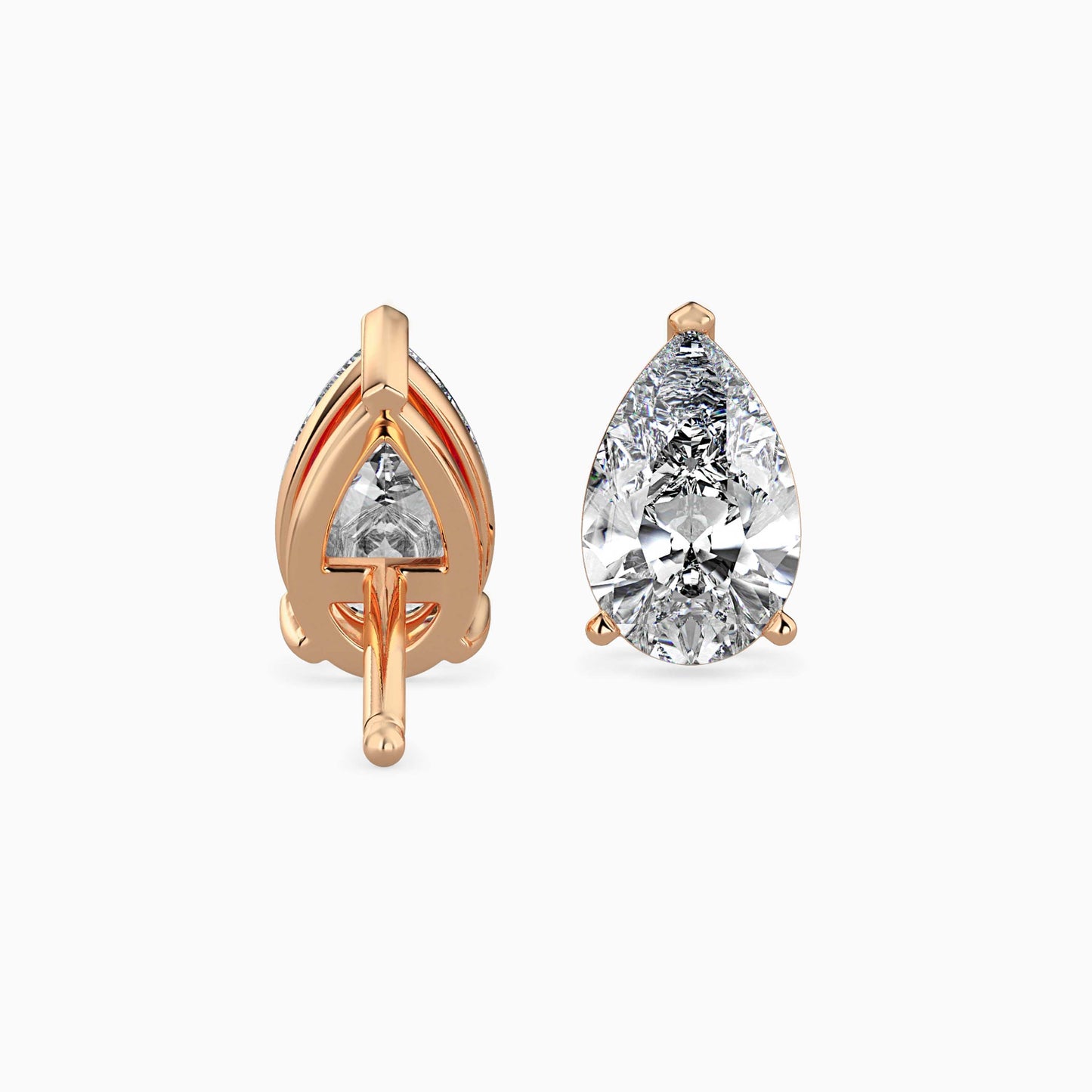 Dazzling Drops Solitaire Earring Rose Gold