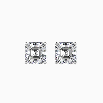 Ethereal Orbs Solitaire Earring White Gold