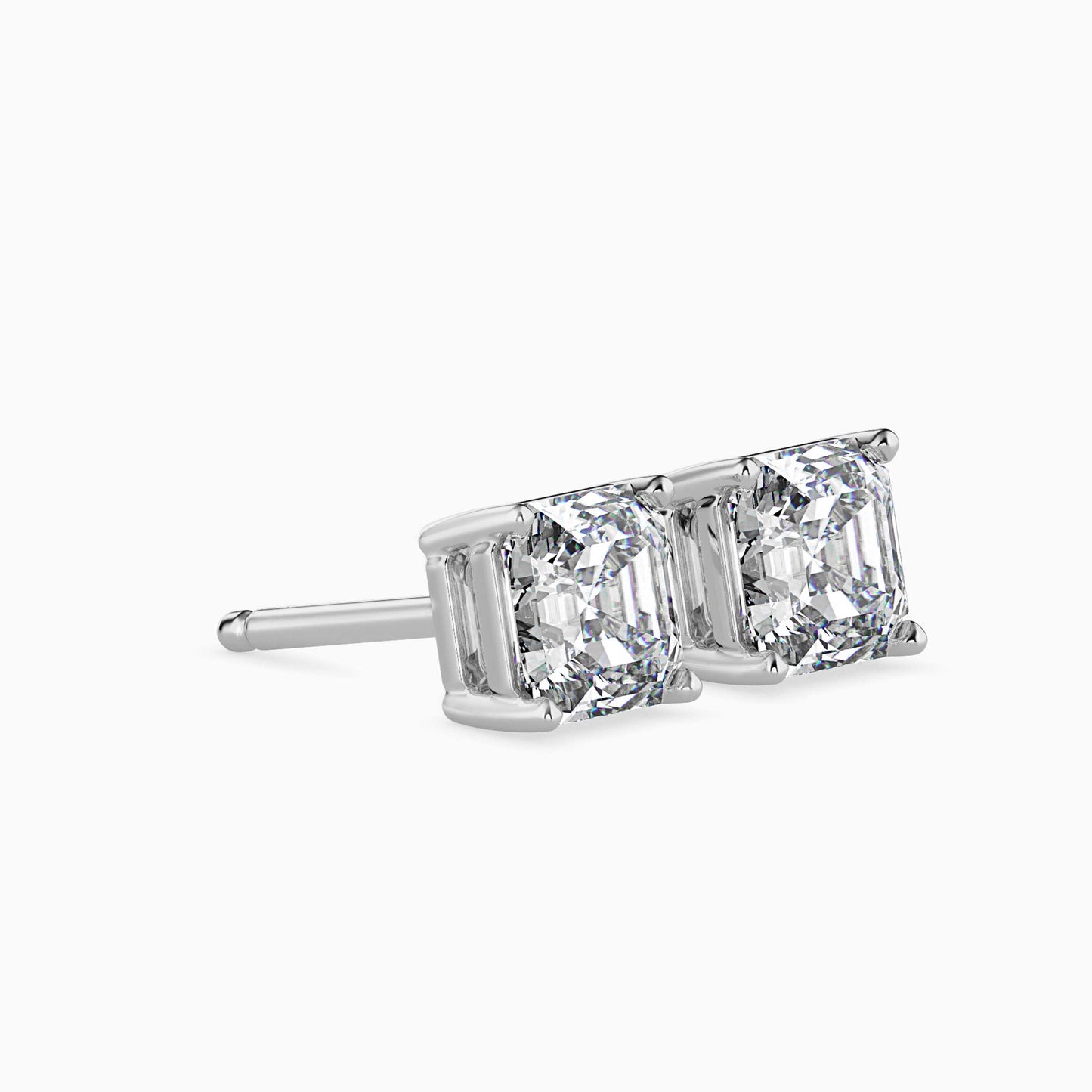 Ethereal Orbs Solitaire Earring Platinum