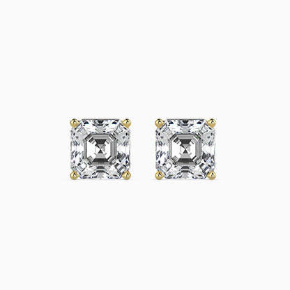 Ethereal Orbs Solitaire Earring Yellow Gold