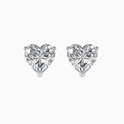 Timeless Twinkles Solitaire Earring White Gold