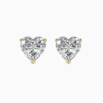 Timeless Twinkles Solitaire Earring Yellow Gold