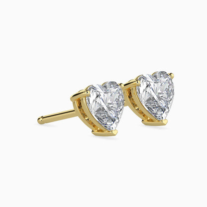 Timeless Twinkles Solitaire Earring Yellow Gold