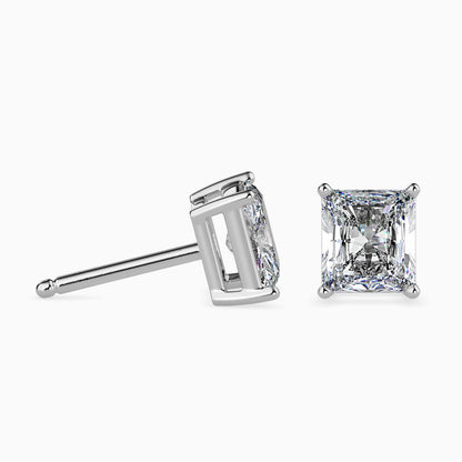 Radiant Stars Solitaire Earring Platinum