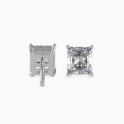 Radiant Stars Solitaire Earring Platinum