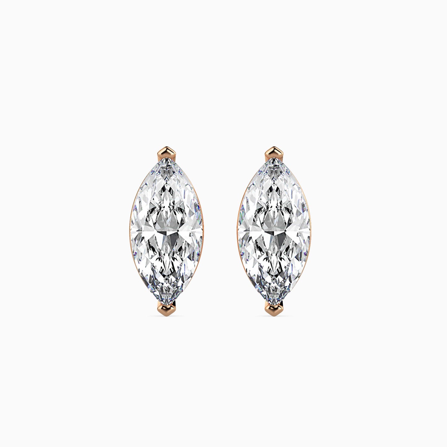 Celestial Sparklers Solitaire Earring Rose Gold