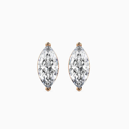 Celestial Sparklers Solitaire Earring Rose Gold