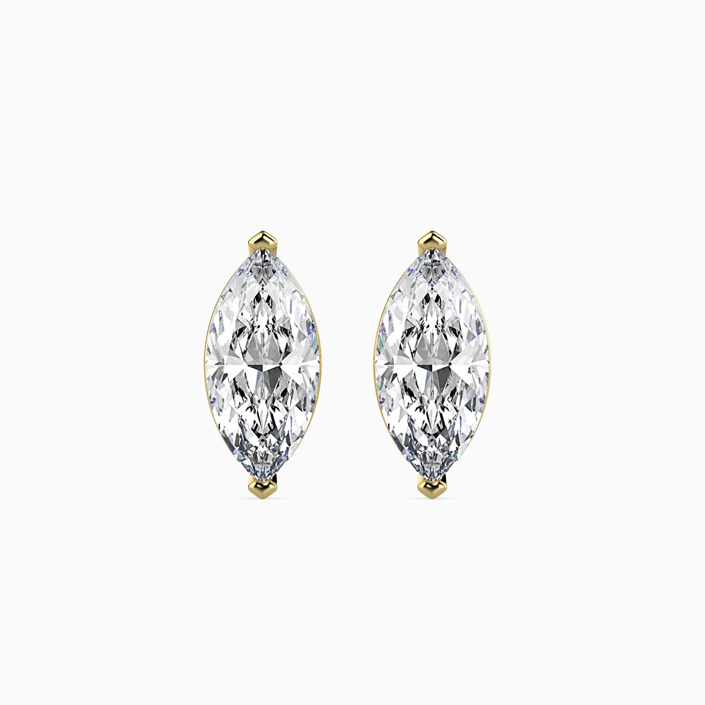 Celestial Sparklers Solitaire Earring Yellow Gold